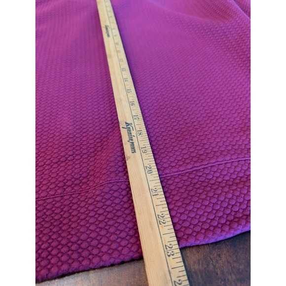 Calia by Carrie Underwood Textured Cowl Neck Sweatshirt Top Burgundy Size Large - Picture 6 of 9